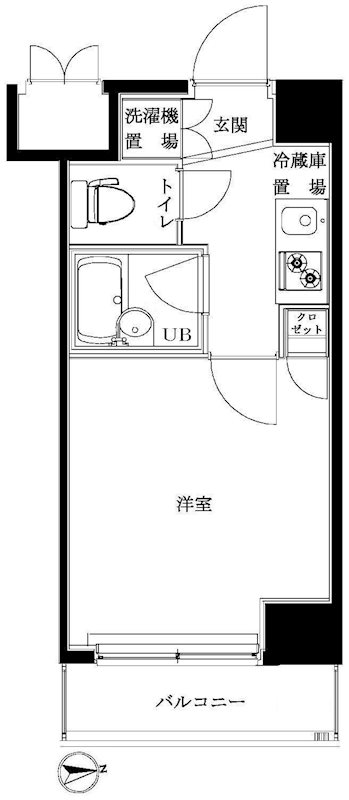 ルーブル北新宿 508号室 間取り