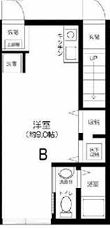 サンダンス B号室 間取り