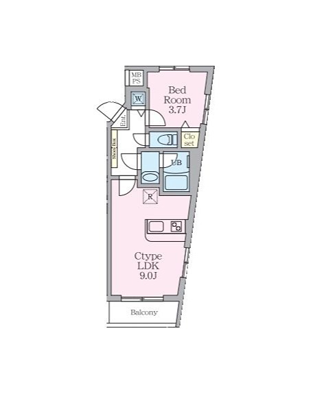 Ｎｏｂｌｅ　Ｍａｉｓｏｎ　ＳＡＳＡＺＵＫＡ 203号室 間取り