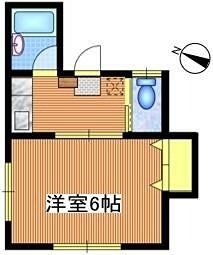 フラワーマンション 303号室 間取り
