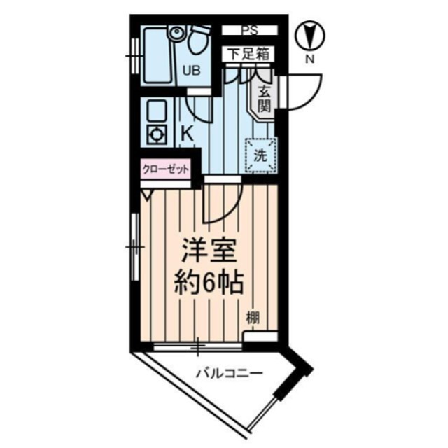 新宿スカイビル 301号室 間取り