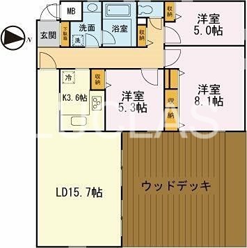 サリーレ成城 101号室 間取り