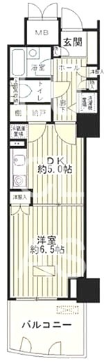 ゲートシティ大崎サウスパークタワー 907号室 間取り