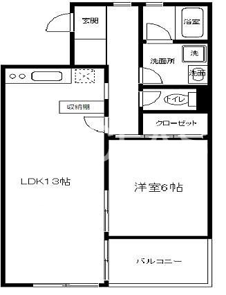 ピエタテール富士見 208号室 間取り