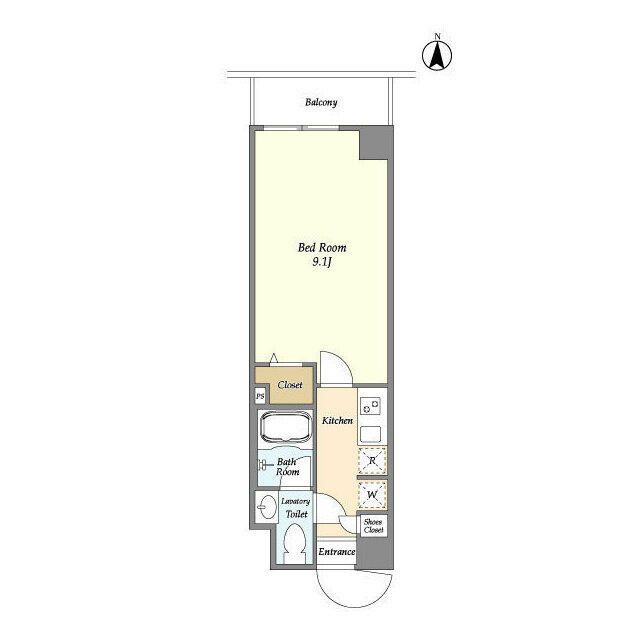 アルファコート下赤塚 間取り図