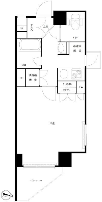 ルーブル中野坂上伍番館 504号室 間取り