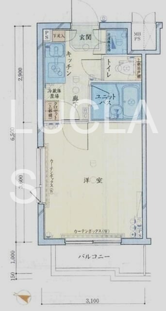 ルーブル新宿西落合六番館 308号室 間取り