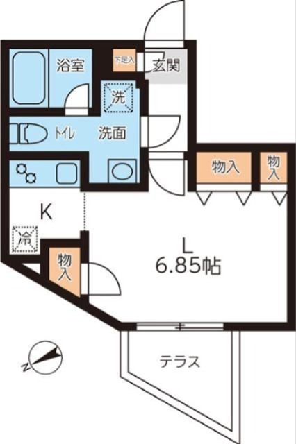 ＰＡＳＥＯ新宿 101号室 間取り