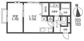 サン　セレーネ 203号室 間取り