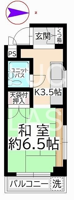 第三末好ビル 401号室 間取り