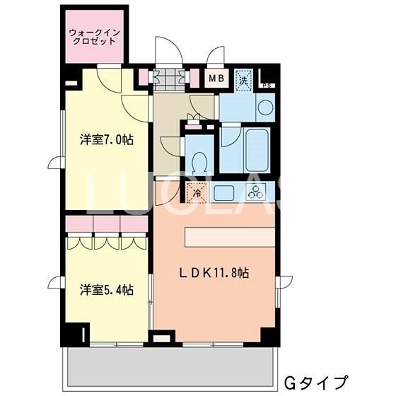 エスティメゾン代沢 308号室 間取り