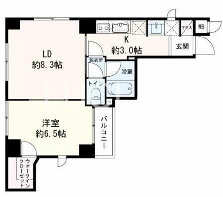 グランシャス銀座東 902号室 間取り