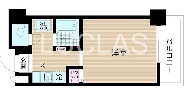 デュオフィール島津山 202号室 間取り