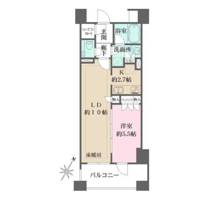 リビオ新宿御苑 207号室 間取り