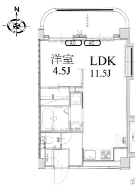 三軒茶屋グリーンマンション 1005号室 間取り