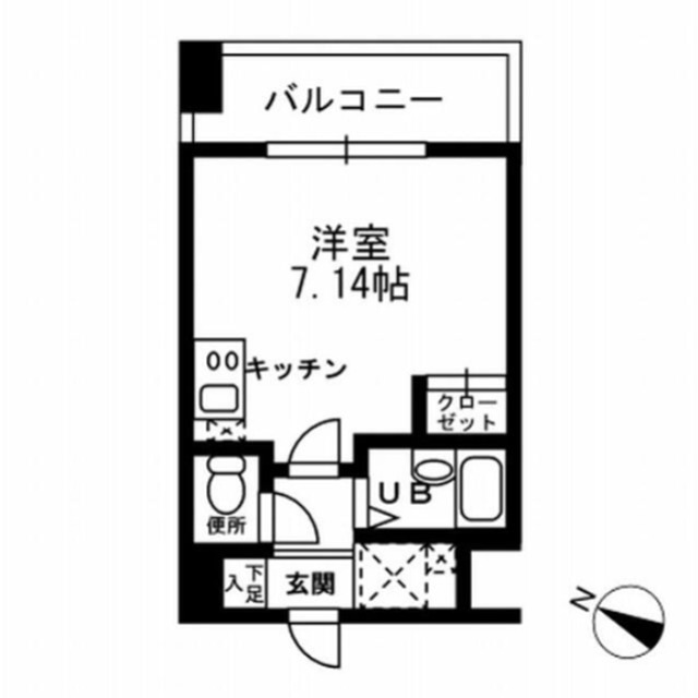 レジディア三越前 703号室 間取り