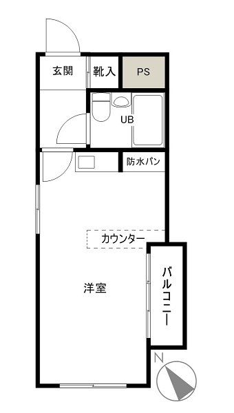 ルーブル西新宿 104号室 間取り