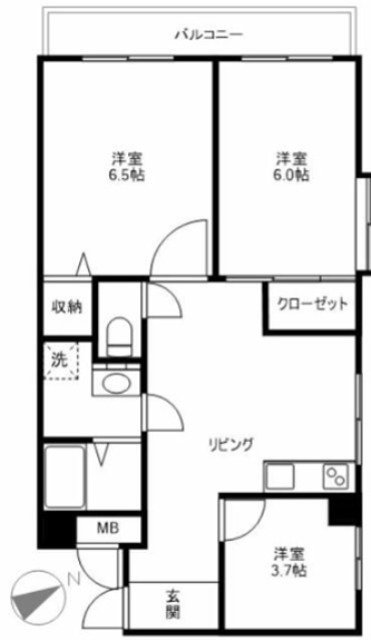 ジャコワ東日本橋マンション 506号室 間取り