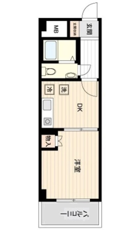 ダイアパレス新宿一丁目 1005号室 間取り