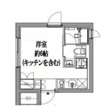 ミレドゥーエ三軒茶屋 404号室 間取り