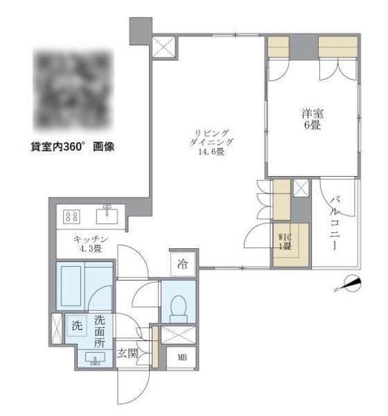 Ｂｒｉｌｌｉａ　ｉｓｔ　北沢 402号室 間取り