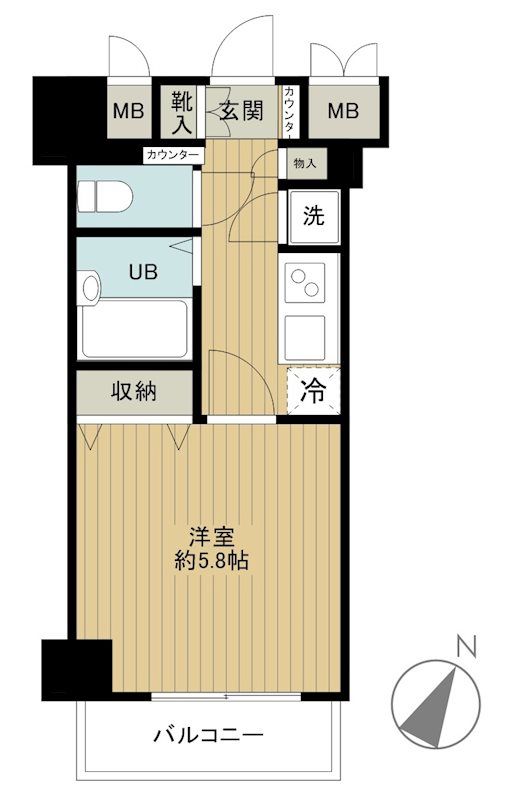 フェニックス初台 203号室 間取り