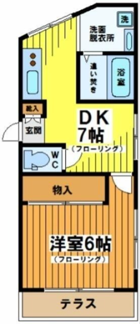 代田ニューハイツ 101号室 間取り