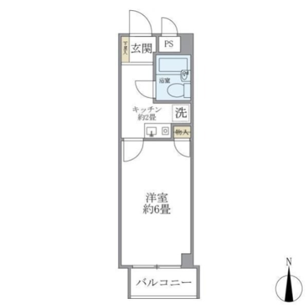 リシェス明大前 403号室 間取り