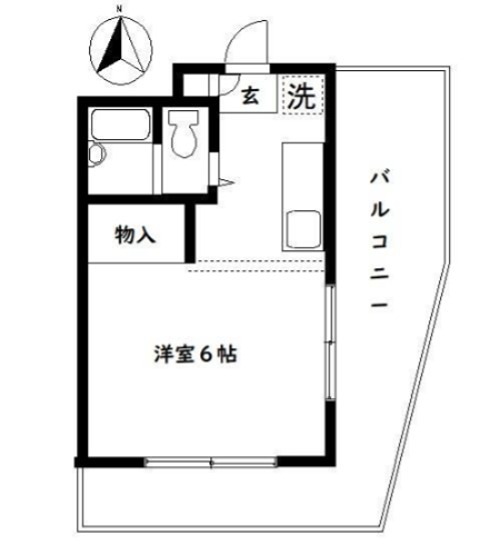ドミールタカラ 401号室 間取り