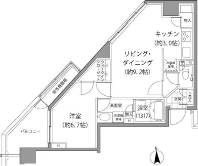 エーデル練馬 901号室 間取り