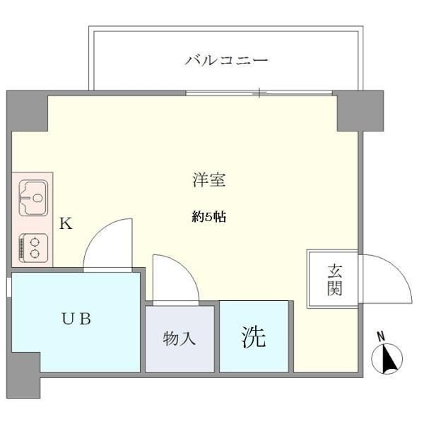 市谷ハイム 101号室 間取り