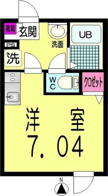 エフプレスト中野弥生町 401号室 間取り