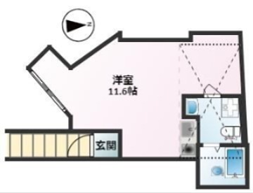 ハレマリノ豪徳寺 205号室 間取り