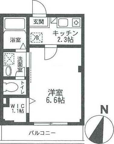 テラスド代々木Ⅱ 102号室 間取り