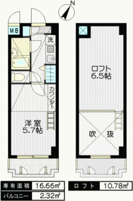 アサカシオン用賀台 308号室 間取り