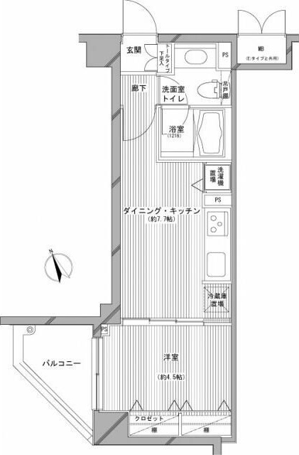 802号室 間取り