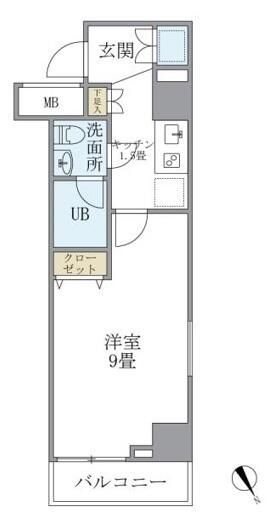 ＫＤＸレジデンス西新宿 208号室 間取り