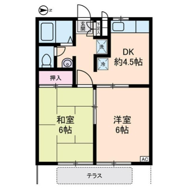 エステートロイヤル８号棟 間取り図
