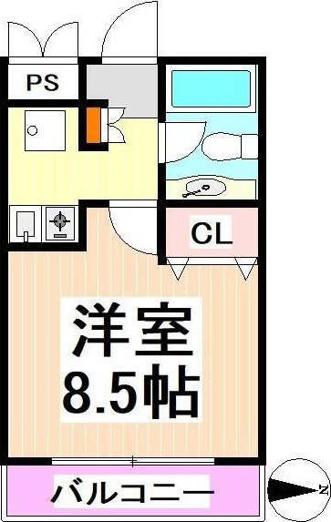 ツーウィングスサンキン 302号室 間取り