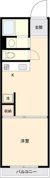 ガーディナ初台 302号室 間取り