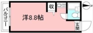 コーポ水無月 205号室 間取り