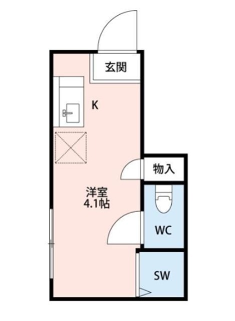 サークルハウス東松原 109号室 間取り