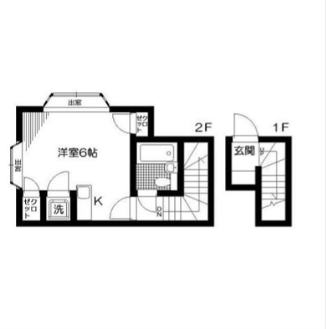 フローラ　 4号室 間取り