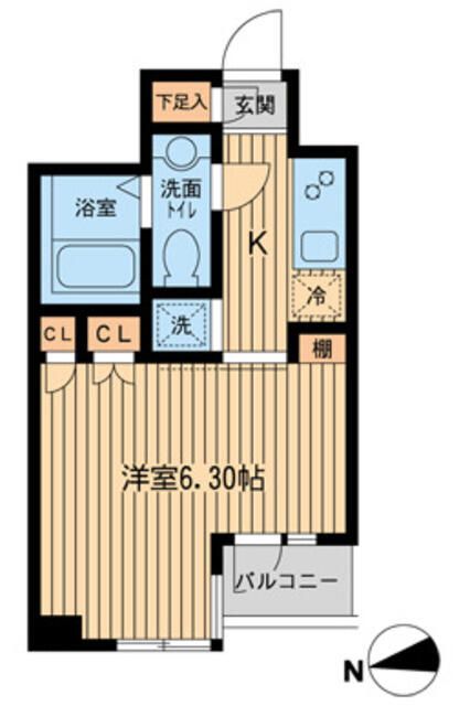 ＫＤＸレジデンス東新宿 1005号室 間取り