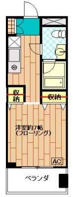 西新宿ダイヤモンドビル 1102号室 間取り