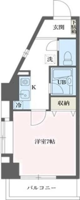 ルーク西早稲田 503号室 間取り