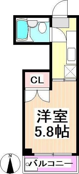 宮沢ハイツ 303号室 間取り