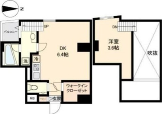 パークフラッツ永福町 401号室 間取り