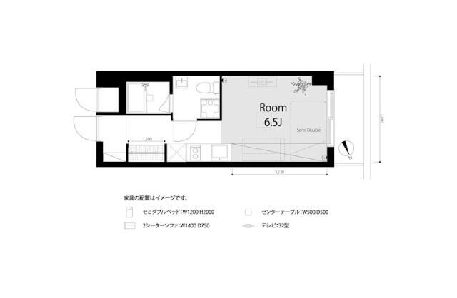 ライオンズマンション新宿東公園 505号室 間取り