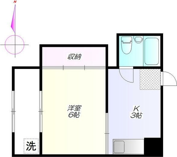 堀口第二マンション 302号室 間取り